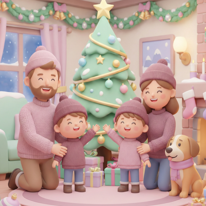 Family look jõuludeks: elegants ja mugavus ühes – burgund, hubane šikk ning pehmed kudumid